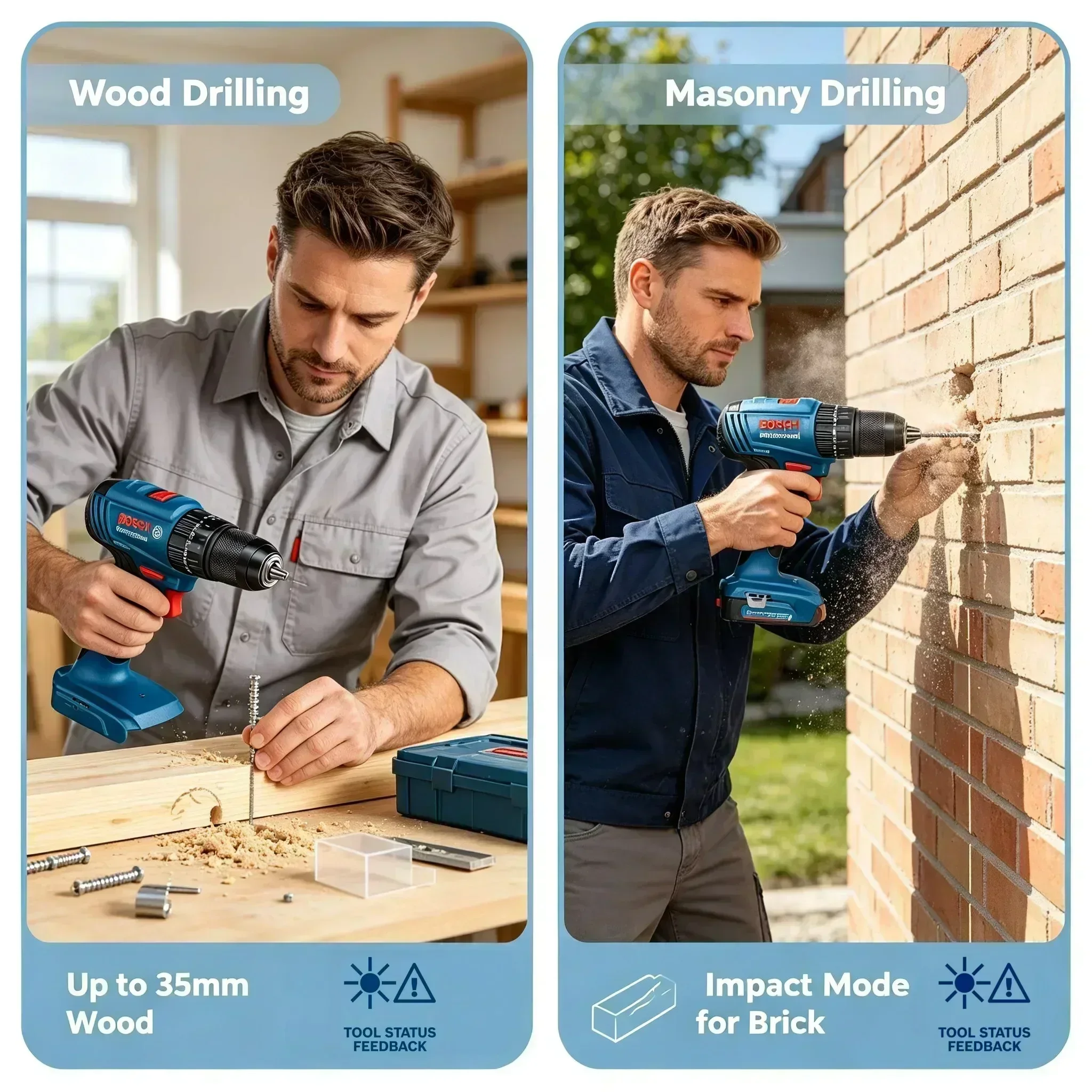 Brushless Cordless Electric Drill 18V - Bosch GSB 185-LI – akumulatorowa wiertarko-wkrętarka