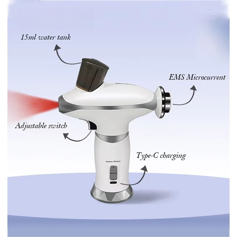 Airbrush Kit With Mini Compressor - Mini zestaw do makijażu twarzy z