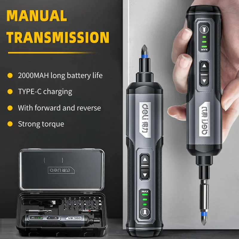 Electric Screwdriver Rechargeable Usb - Akumulatorowy mini wkrętak elektryczny USB 2000mAh,
