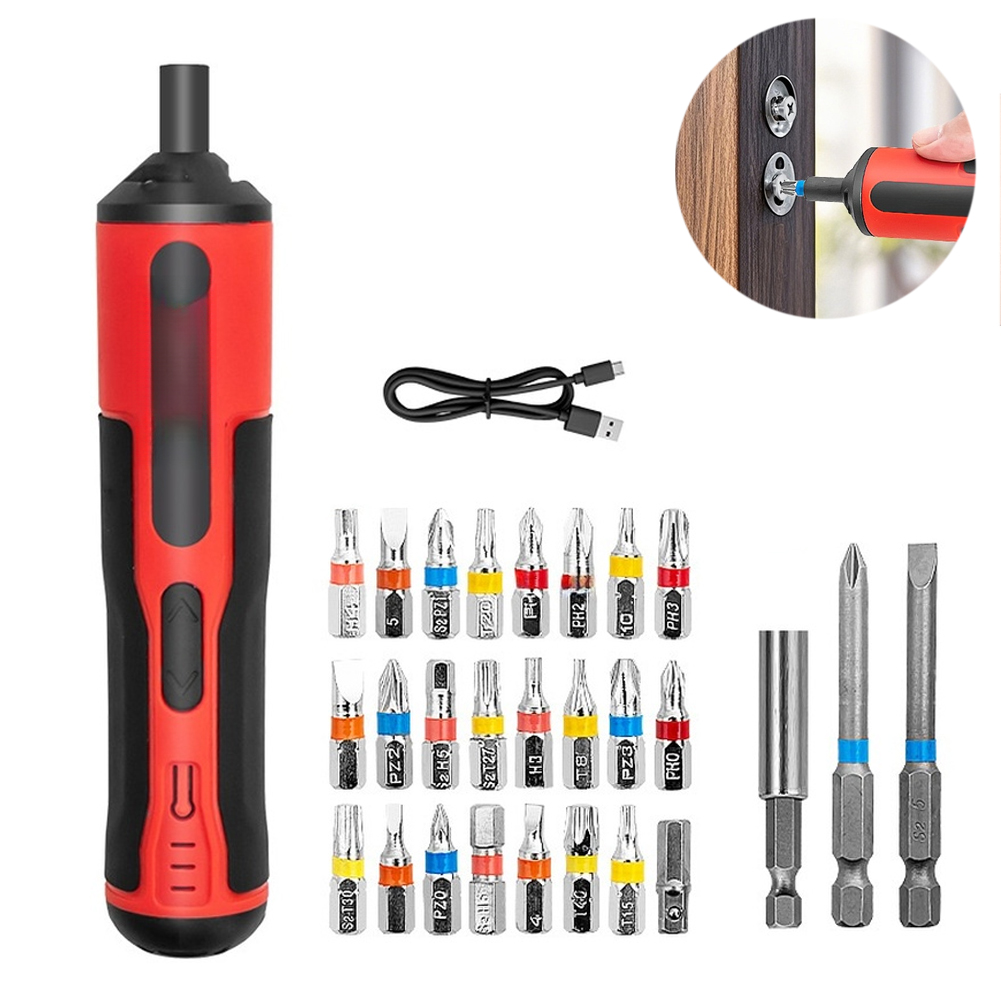 Electric Screwdriver Rechargeable Usb - Zestaw wkrętaków elektrycznych 4V, ładowane przez