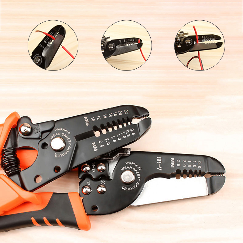 Automatic Wire Stripper Cutter - 175mm Stripping szczypce do zaciskania szczypce