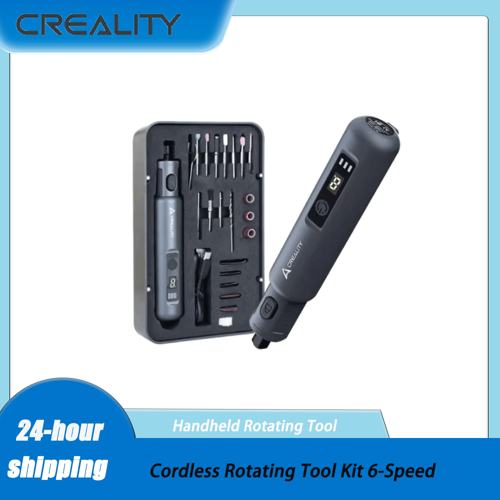 Cordless Rotary Tool Kit Accessories - Bezprzewodowy obrotowy zestaw narzędzi, 6-biegowa regulacja