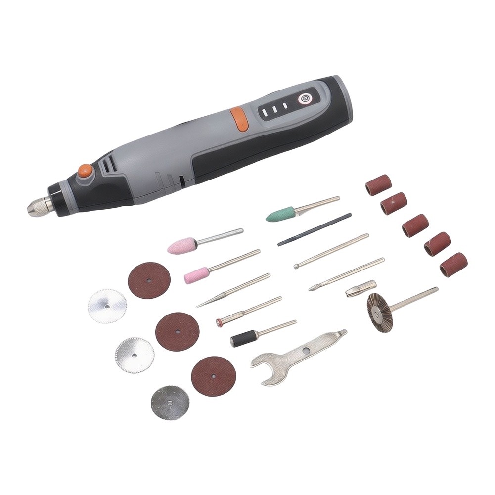 Zestaw bezprzewodowych narzędz – Cordless Rotary Tool Kit Accessories recenzja i cena