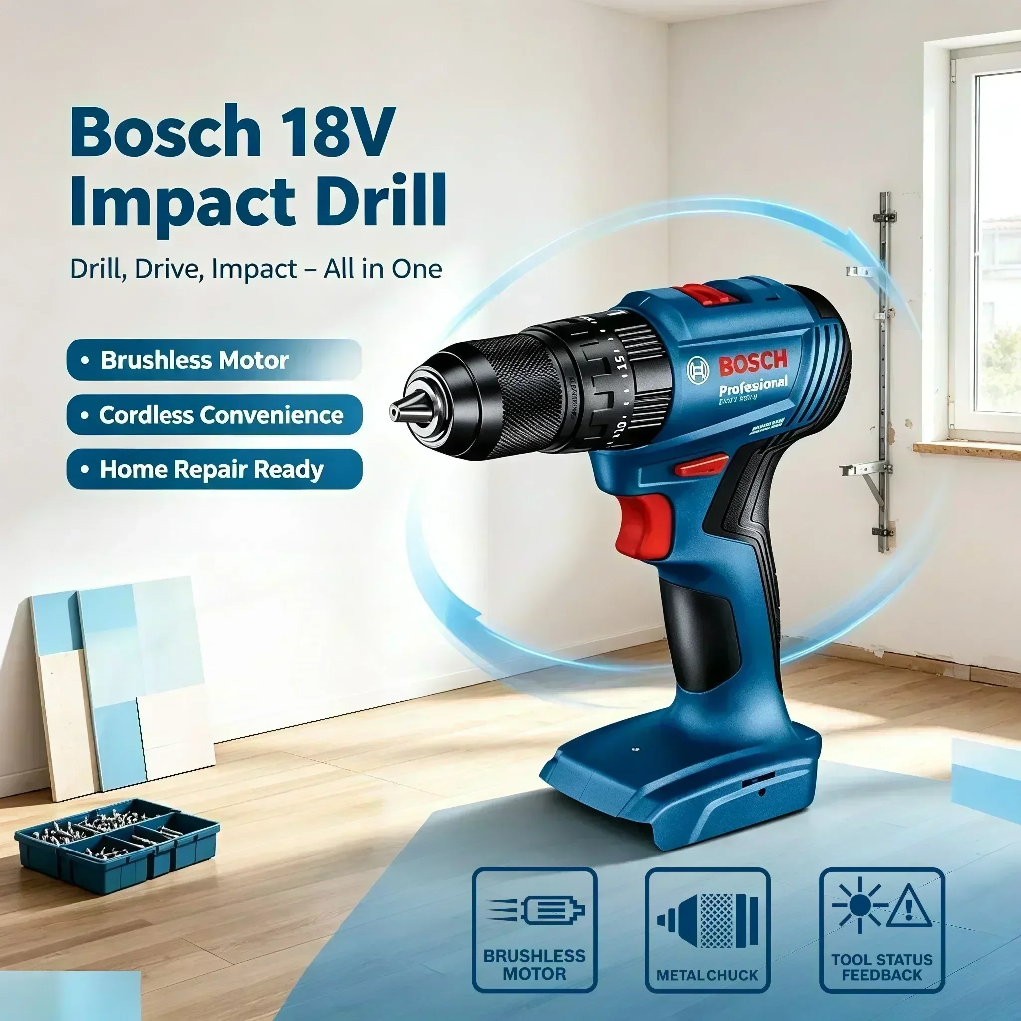 Bosch GSB 185-LI – akumulatoro – Brushless Cordless Electric Drill 18V recenzja i cena