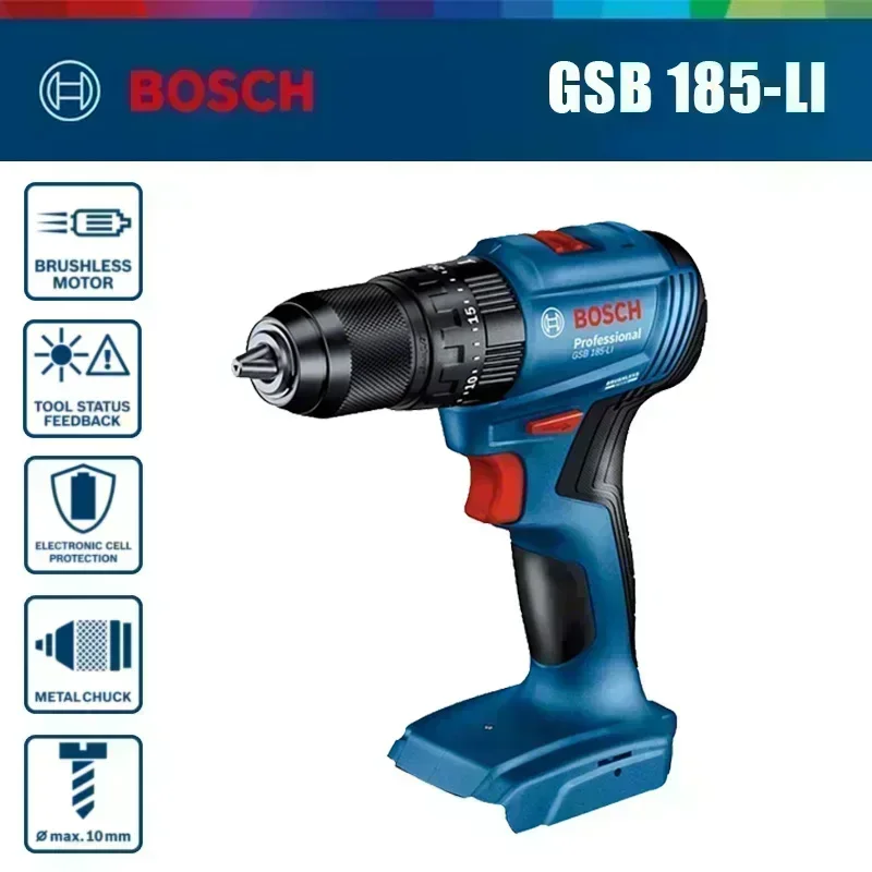 Bosch GSB 185-LI – akumulatoro – Brushless Cordless Electric Drill 18V recenzja i cena