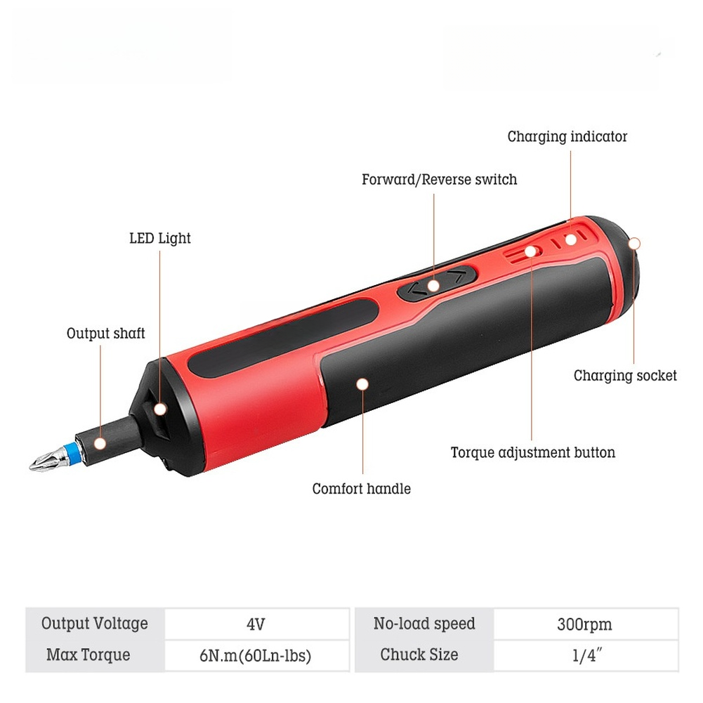 Zestaw wkrętaków elektrycznych – Electric Screwdriver Rechargeable Usb recenzja i cena