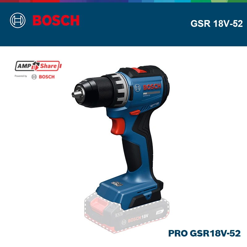BOSCH GSR 18V-52 PRO – akumula – Brushless Cordless Electric Drill 18V recenzja i cena