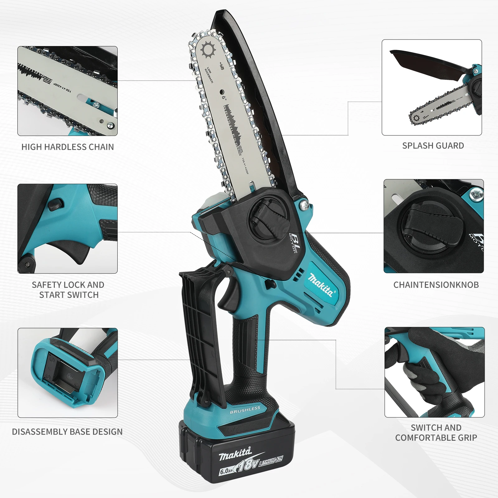 Akumulatorowa piła łańcuchowa  – Mini Electric Chainsaw 6 Inch recenzja i cena