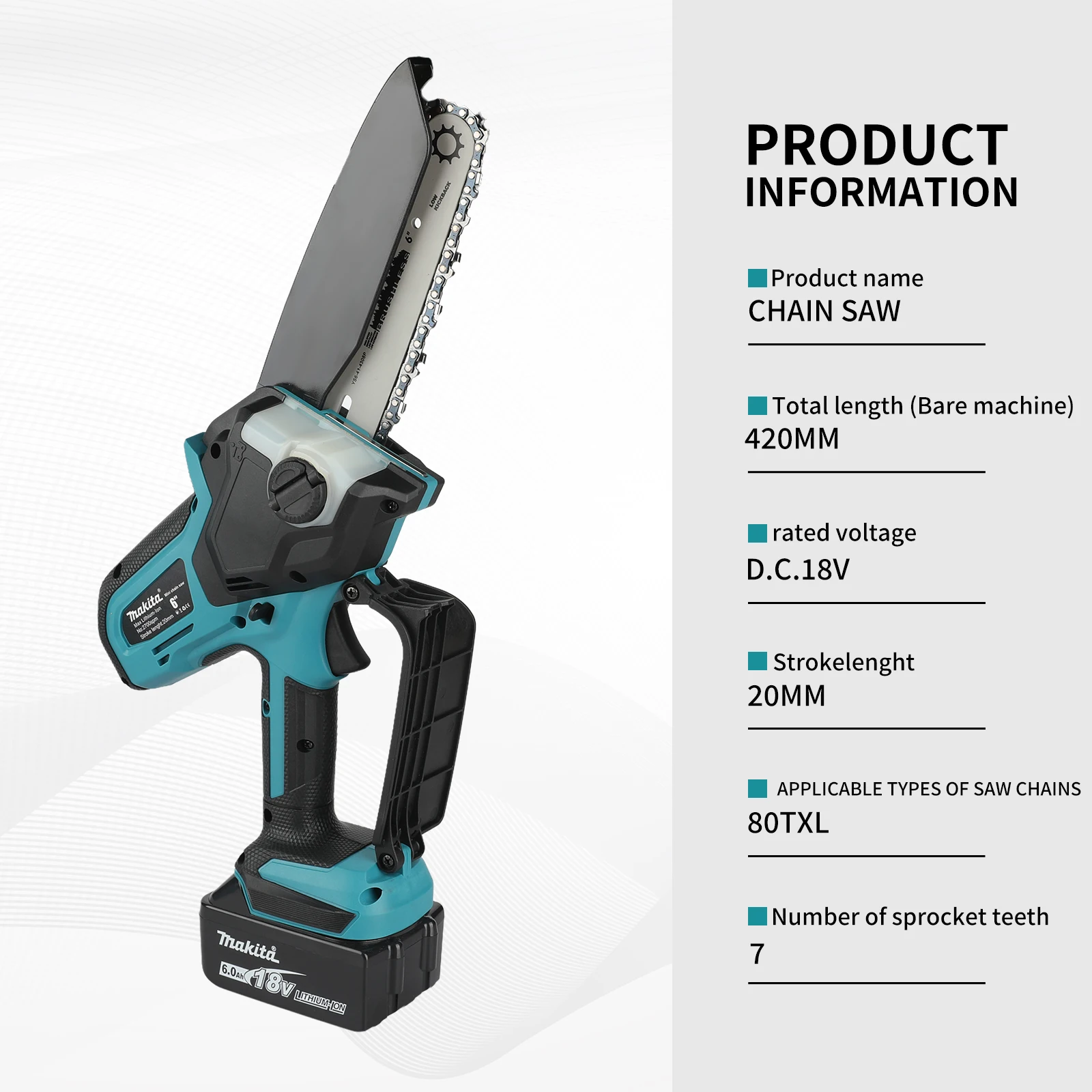 Akumulatorowa piła łańcuchowa  – Mini Electric Chainsaw 6 Inch recenzja i cena