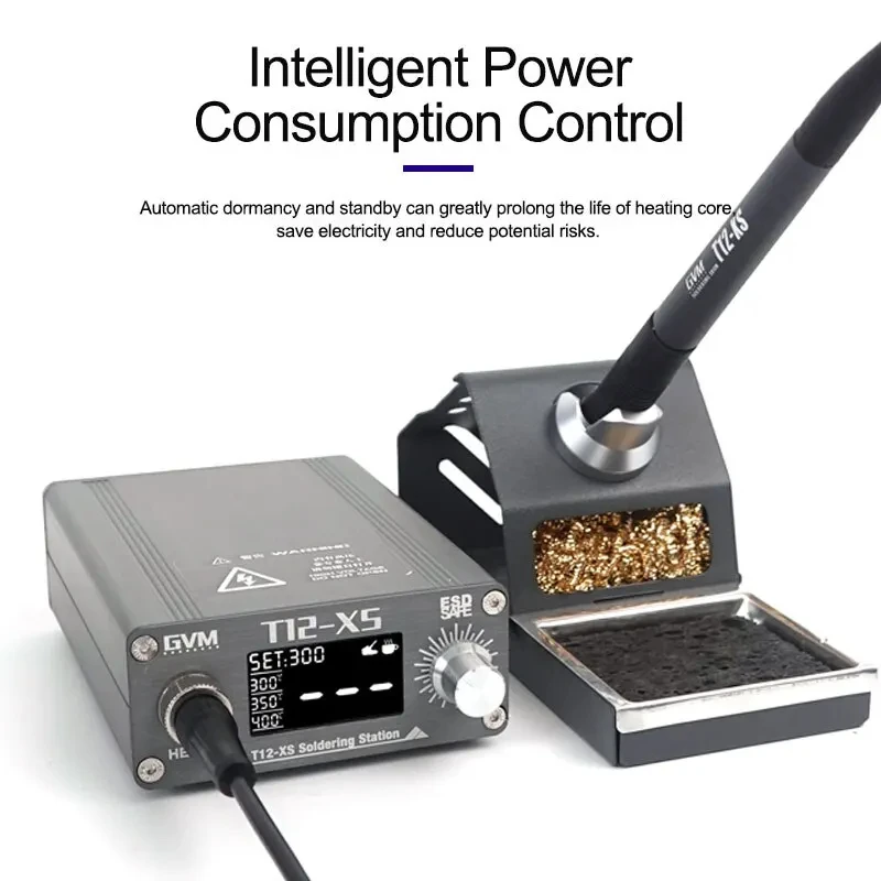 Stacja lutownicza GVM T12-XS z – Digital Soldering Station T12 recenzja i cena
