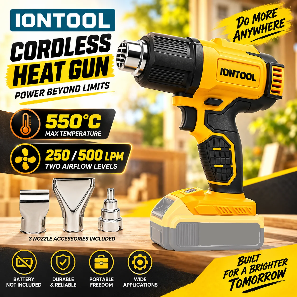 IONTOOL – bezprzewodowy opalar – Cordless Heat Gun For Shrink Tubing recenzja i cena