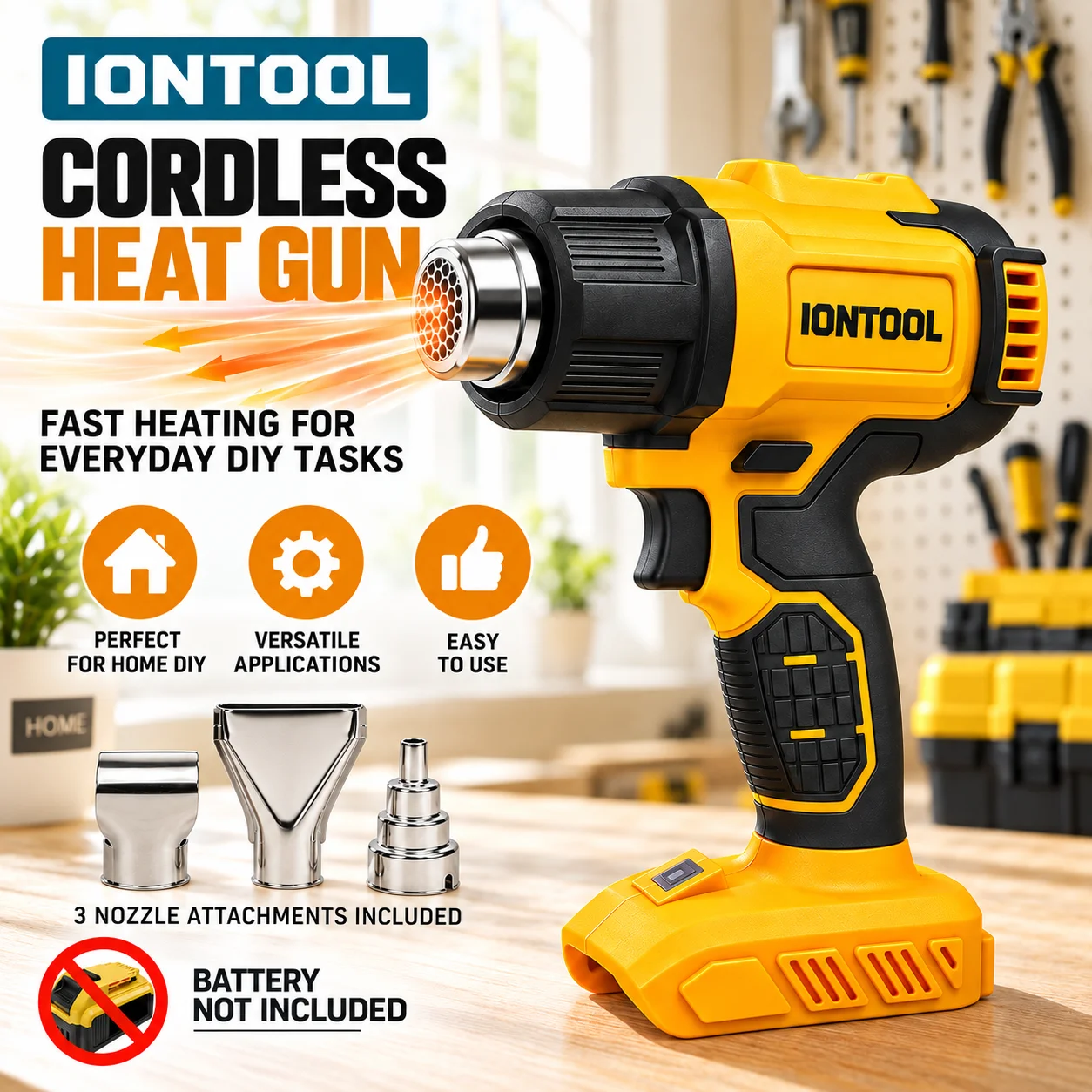 IONTOOL – bezszczotkowy, akumu – Cordless Heat Gun For Shrink Tubing recenzja i cena