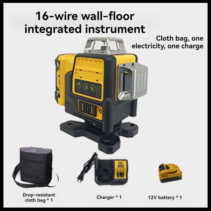 Poziomica laserowa 4D z 16 zie – Laser Level 16 Lines 4D Green recenzja i cena