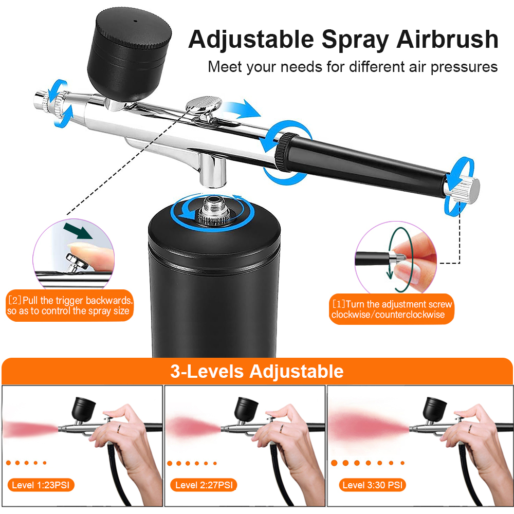 Malowanie aerografem Aerograf  – Airbrush Kit With Mini Compressor recenzja i cena